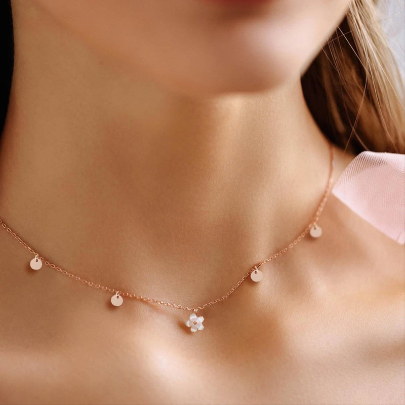 Dots Necklace Rose Gold