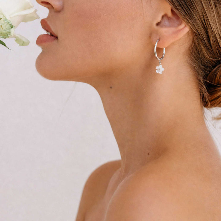Amelia Hoop Earrings - Silver