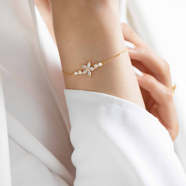 Fleur Bridal Gold Set