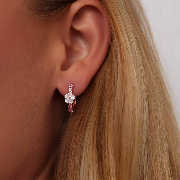 Pink Spring Flower Hoop