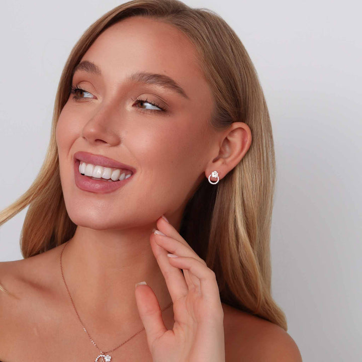 Blooming Circle Earrings