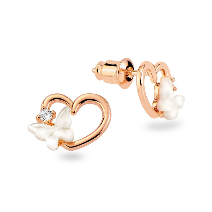 Butterfly Heart Earrings