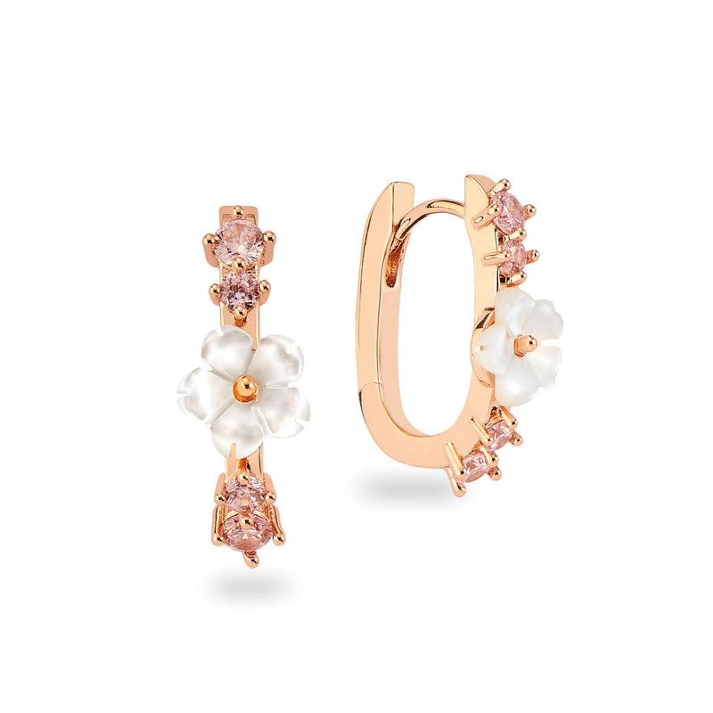 Pink Spring Flower Hoop