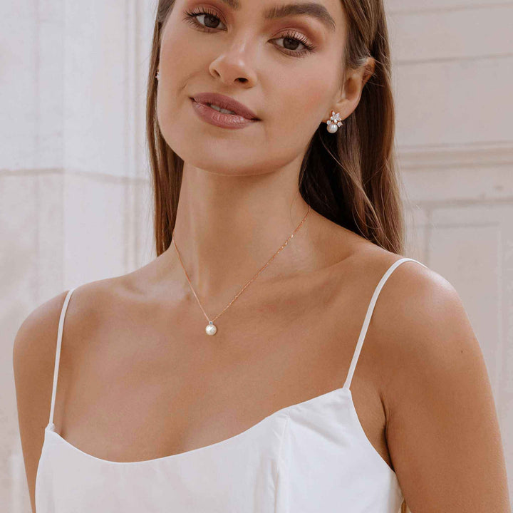 Perla Rose Gold Necklace