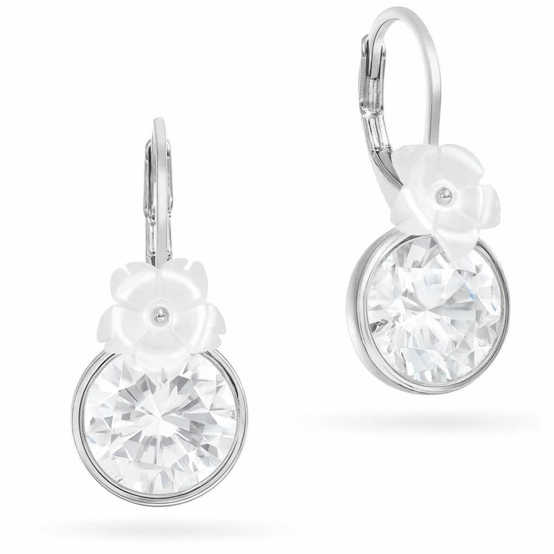 White Blush Earrings - Silver