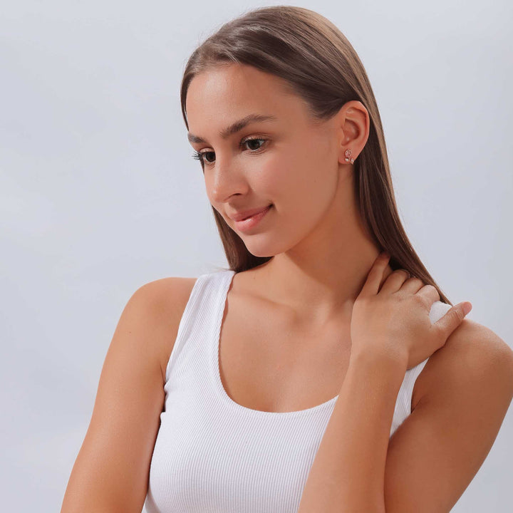 Tulip Earrings Rose Gold