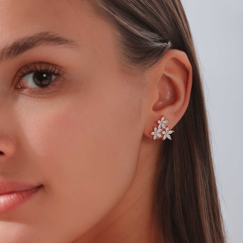 Bloom Earrings Rose Gold