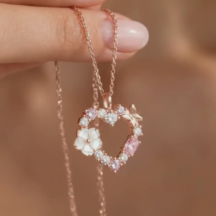 Rose Gold Heart Necklace